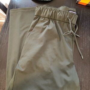Green work slacks super stretchy and comfy never worn